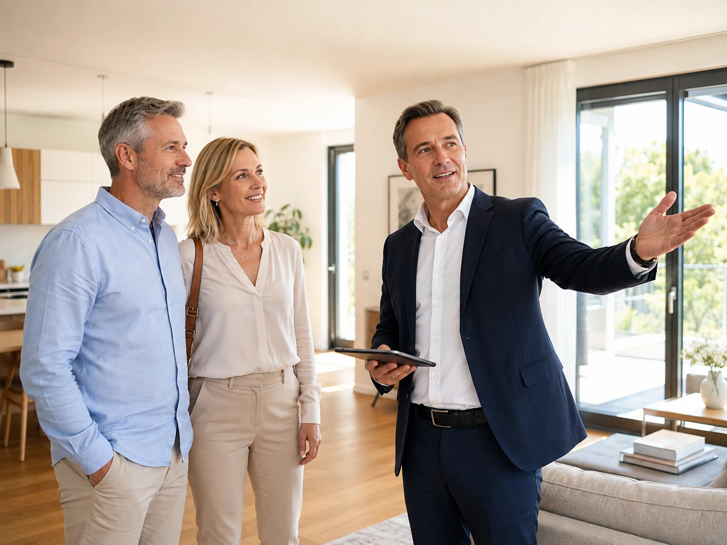 Moderne Wohnungsbesichtigung mit persönlicher Beratung